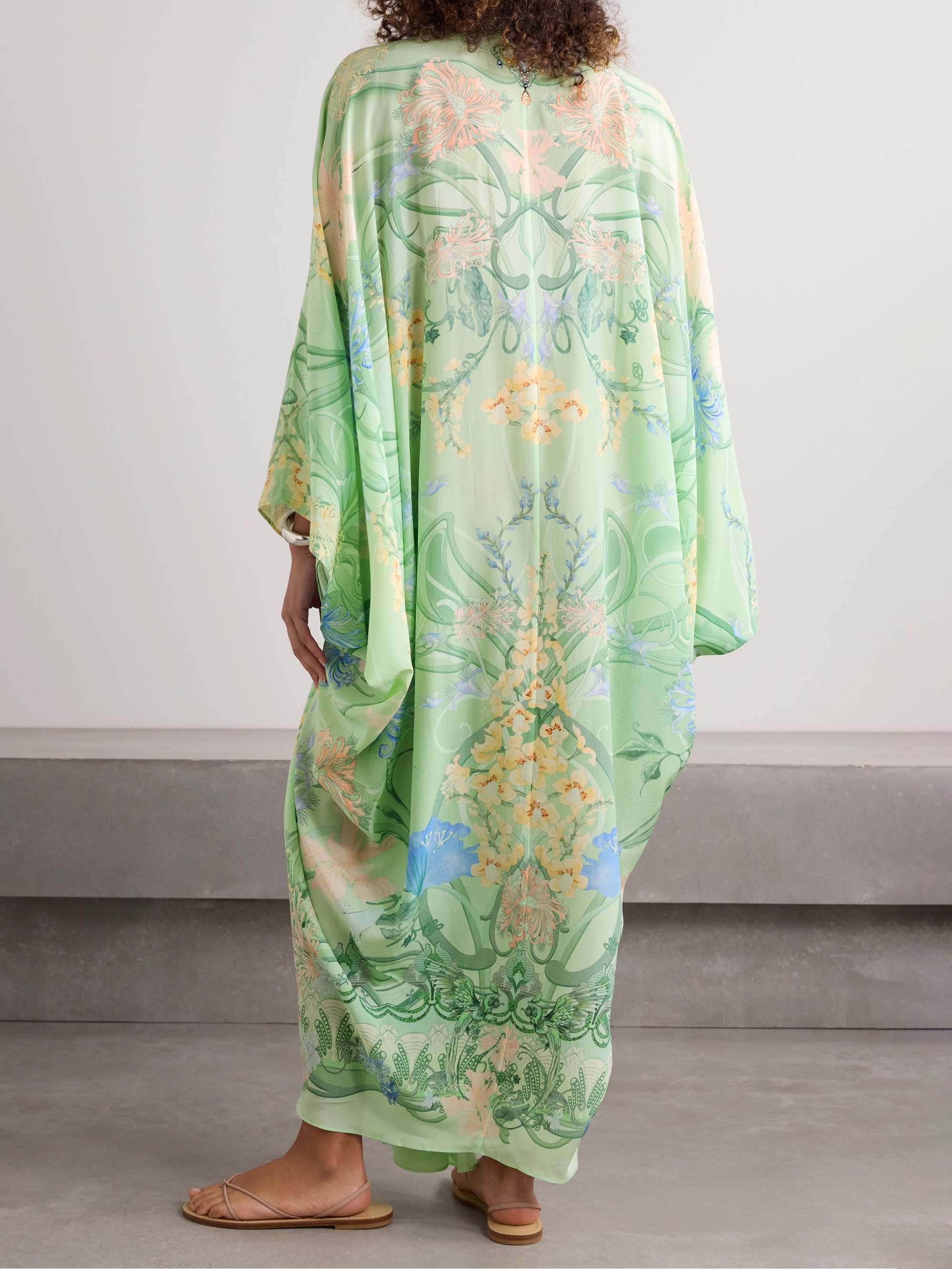 Oversized Midi-jurk met Bloemenprint en V-hals