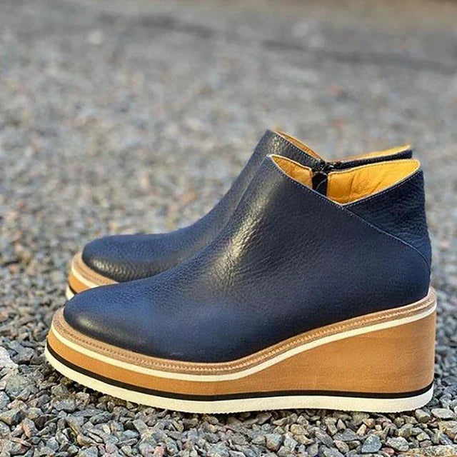 Plateau Chelsea Boots Dames – Instap Enkellaarzen met Dikke Zool