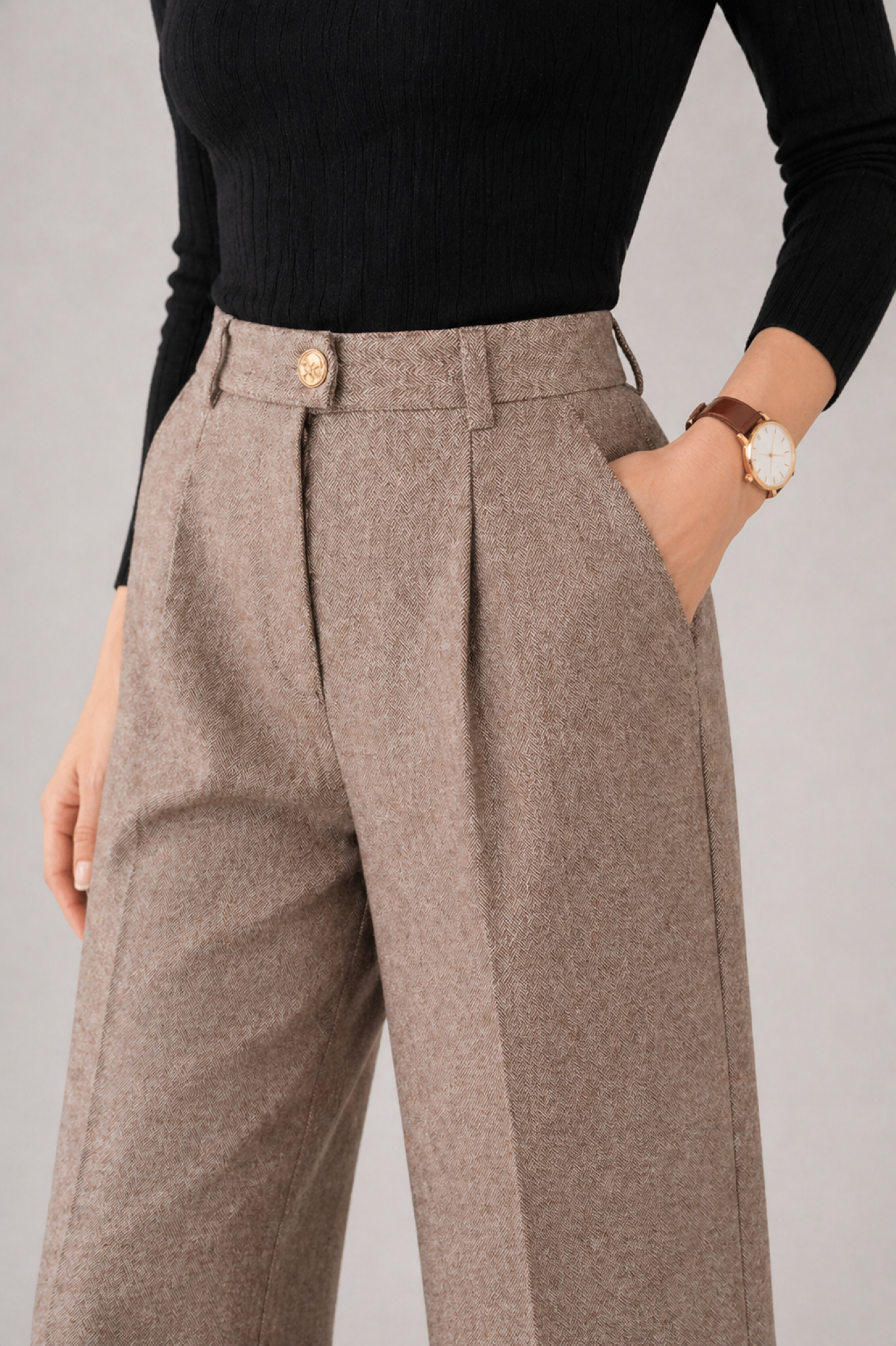 Women's Tailored Polished Fit Pants - Elegant