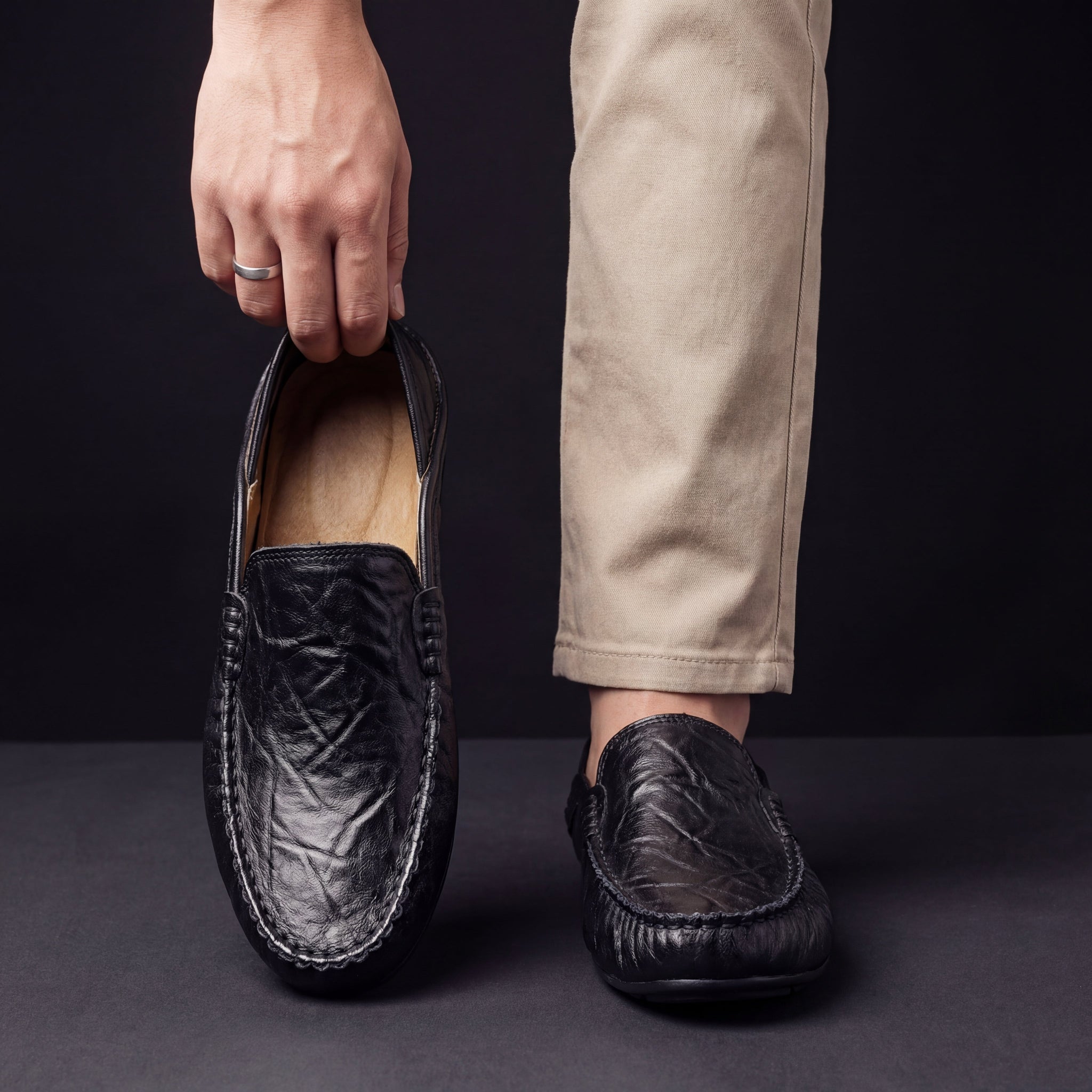 Florence Leren Loafers