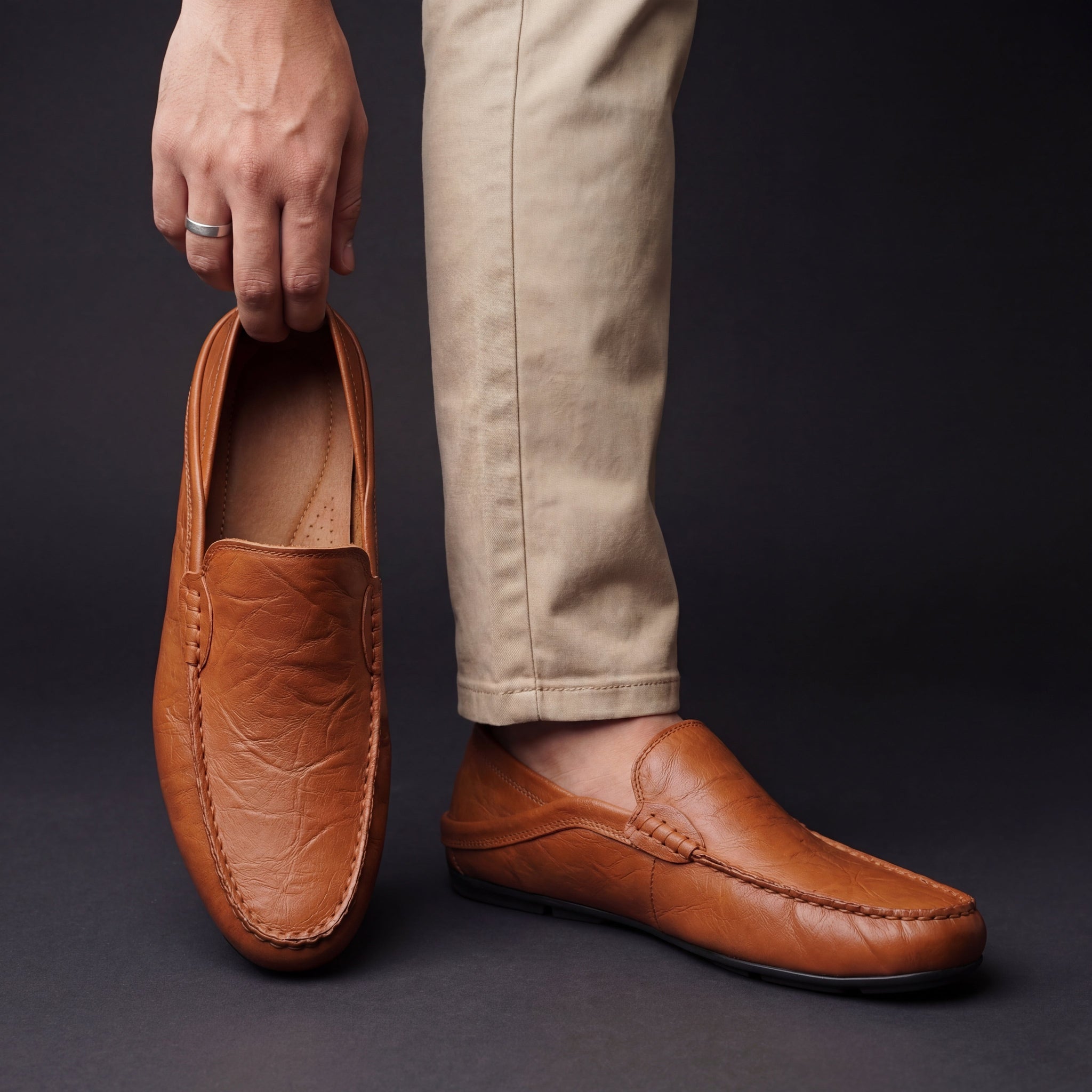 Florence Leren Loafers