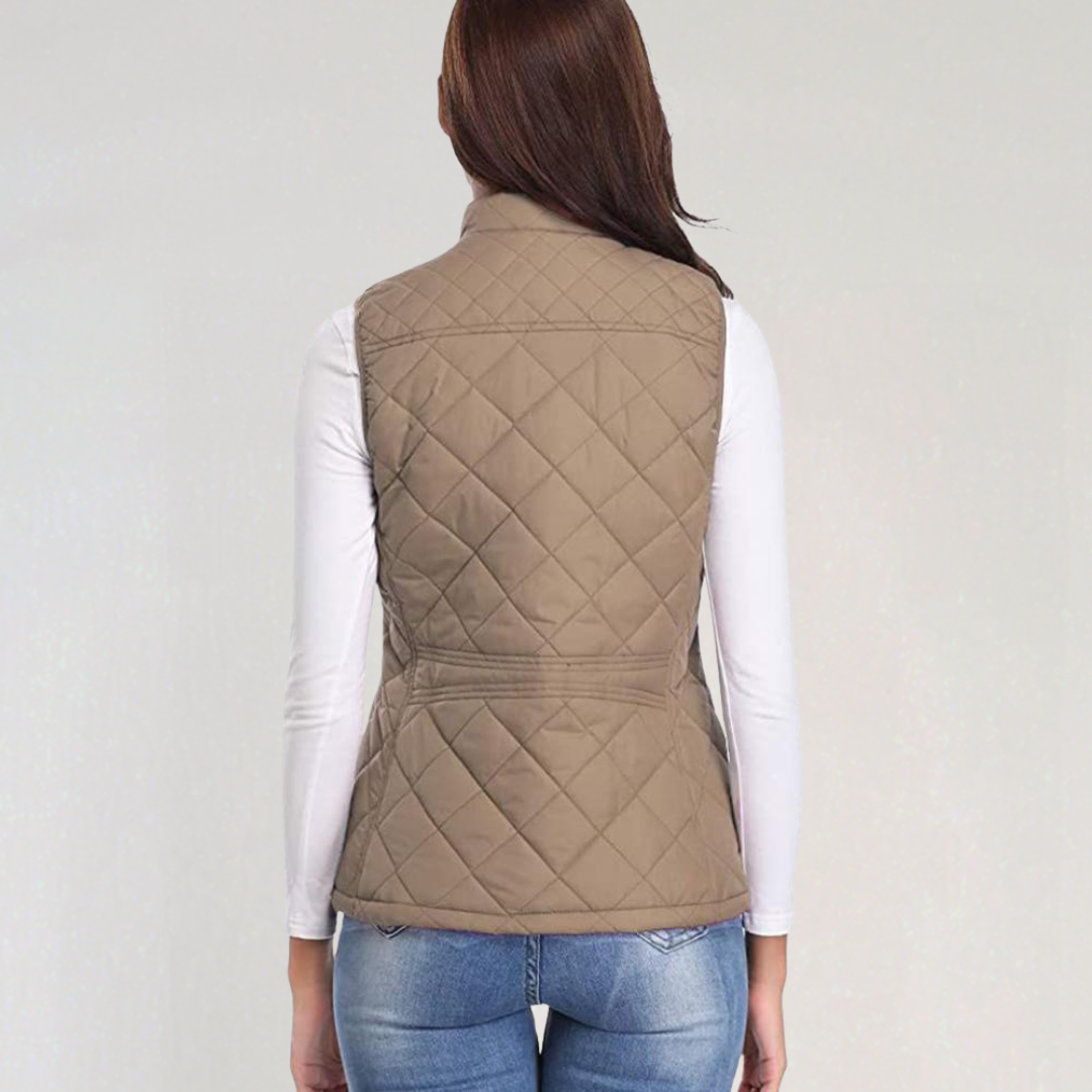 Bodywarmer Dames Gewatteerd – Lichte Mouwloze Bodywarmer met Rits
