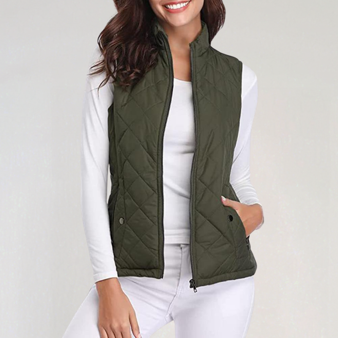 Mune | Women's Padded Bodywarmer with Zipper and Lightweight Design