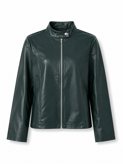 Penelope - Stylish Fitted Leather Jacket