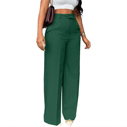 Alison - Women's Elegant High-Waisted Wide-Leg Trousers for Everyday Wear