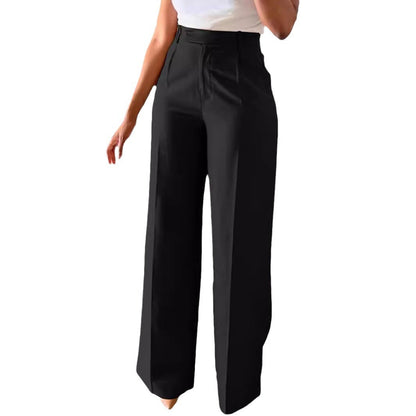 Alison - Women's Elegant High-Waisted Wide-Leg Trousers for Everyday Wear