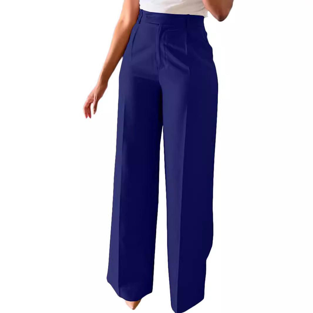Alison - Women's Elegant High-Waisted Wide-Leg Trousers for Everyday Wear