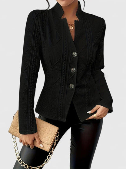 Mythili | Cable Knit Lapel Blazer for Women