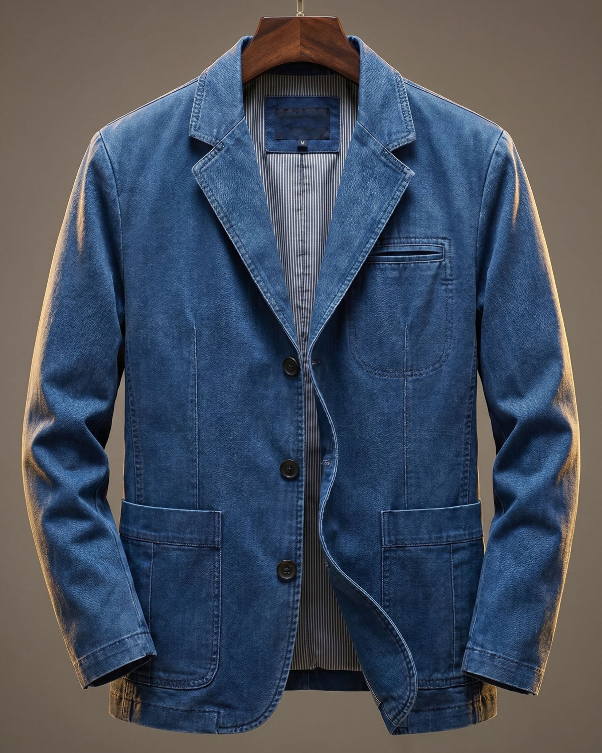 Katoenen Blazer Dames – Getailleerd met Knopen, Casual Model