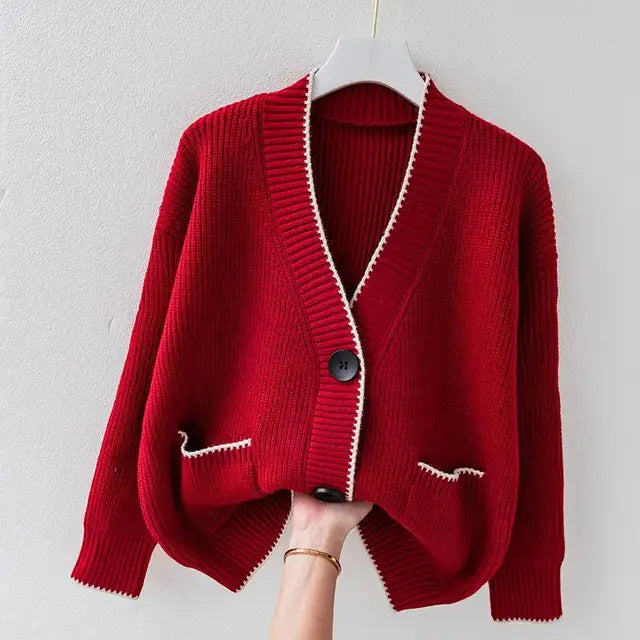 Vest Dames Fijngebreid – Luchtige Blouse-Cardigan met Knopen
