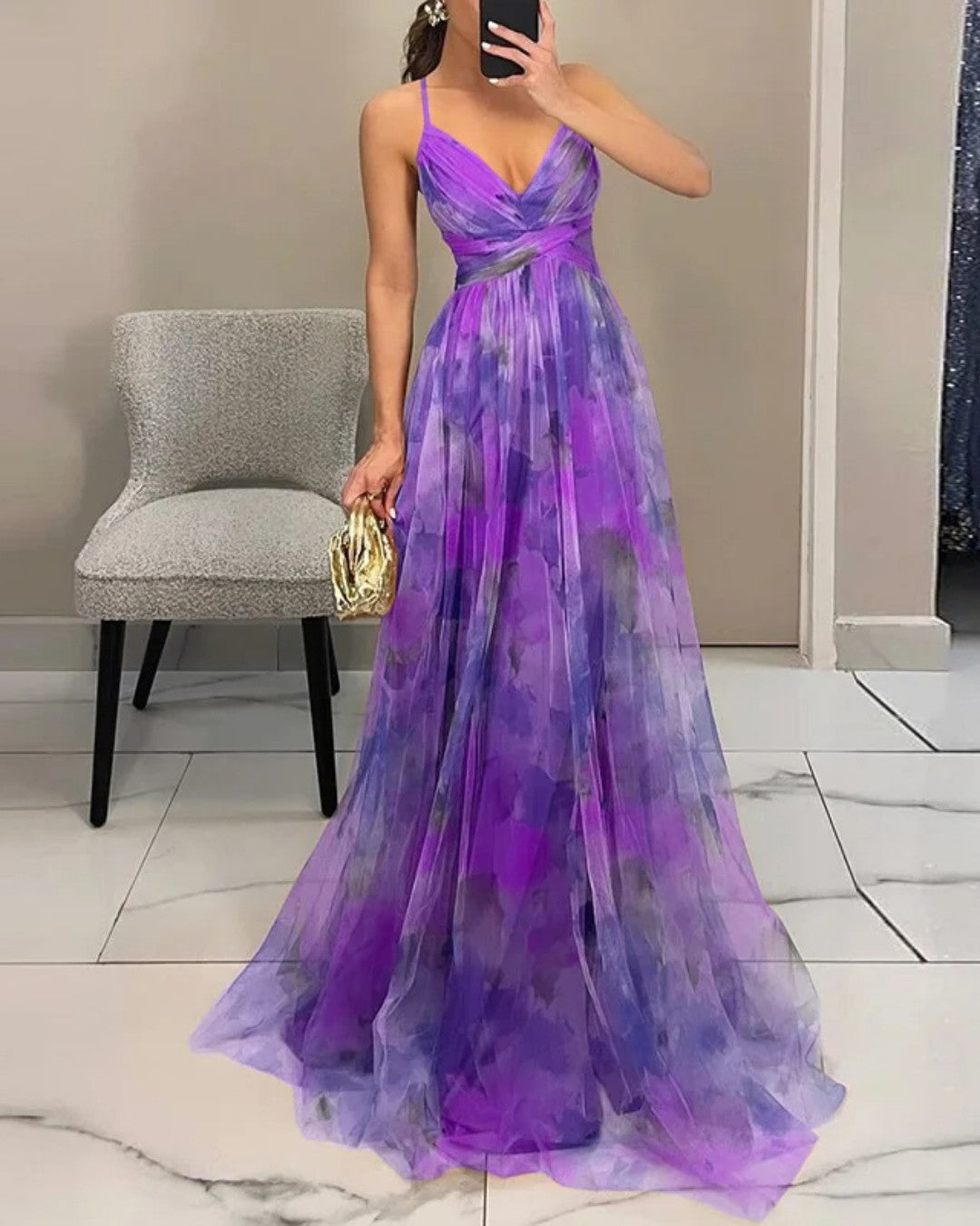 Giselle | Maxi-jurk met Bloemenprint