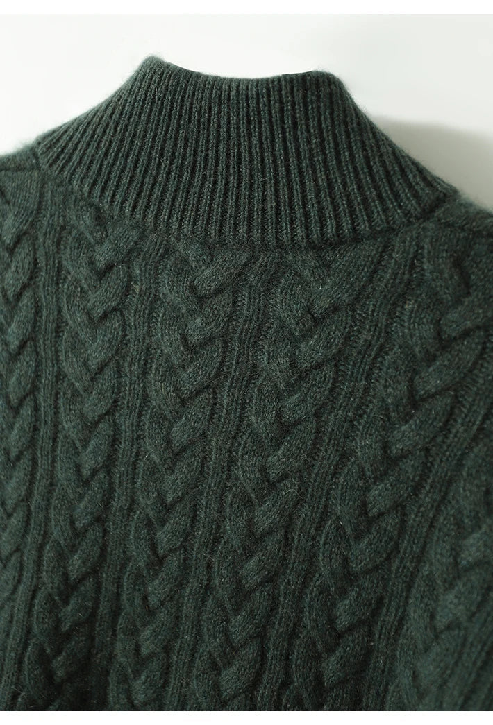 Arden Button-Up Cashmere Sweater