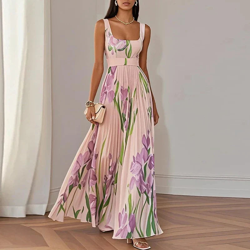 Oriah | A-lijn Maxi-jurk met Bloemenprint