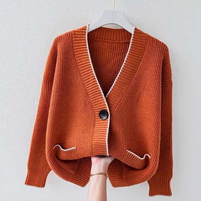 Vest Dames Fijngebreid – Luchtige Blouse-Cardigan met Knopen