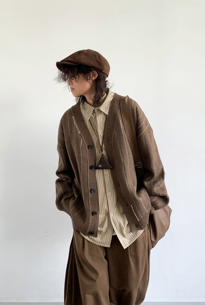 Kōcha Stripe Knit Cardigan