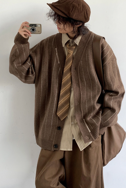 Kōcha Stripe Knit Cardigan