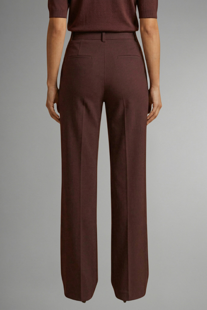 Women’s Trousers with High Waist and Straight Leg