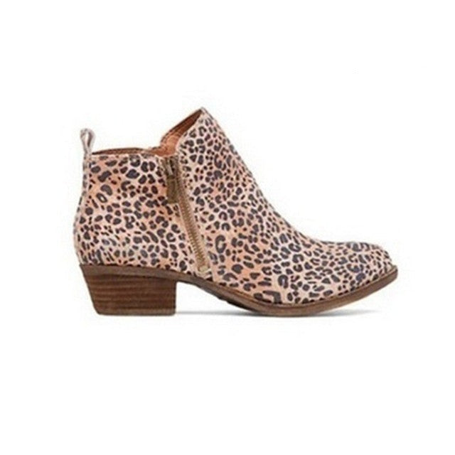 Women's Vintage-Inspired Ankle Boots - Stylish and Comfortable Footwear for Everyday Wear