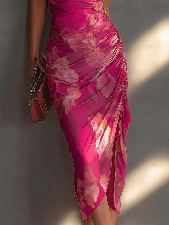 Giorgia | Midi-jurk met Bloemenprint
