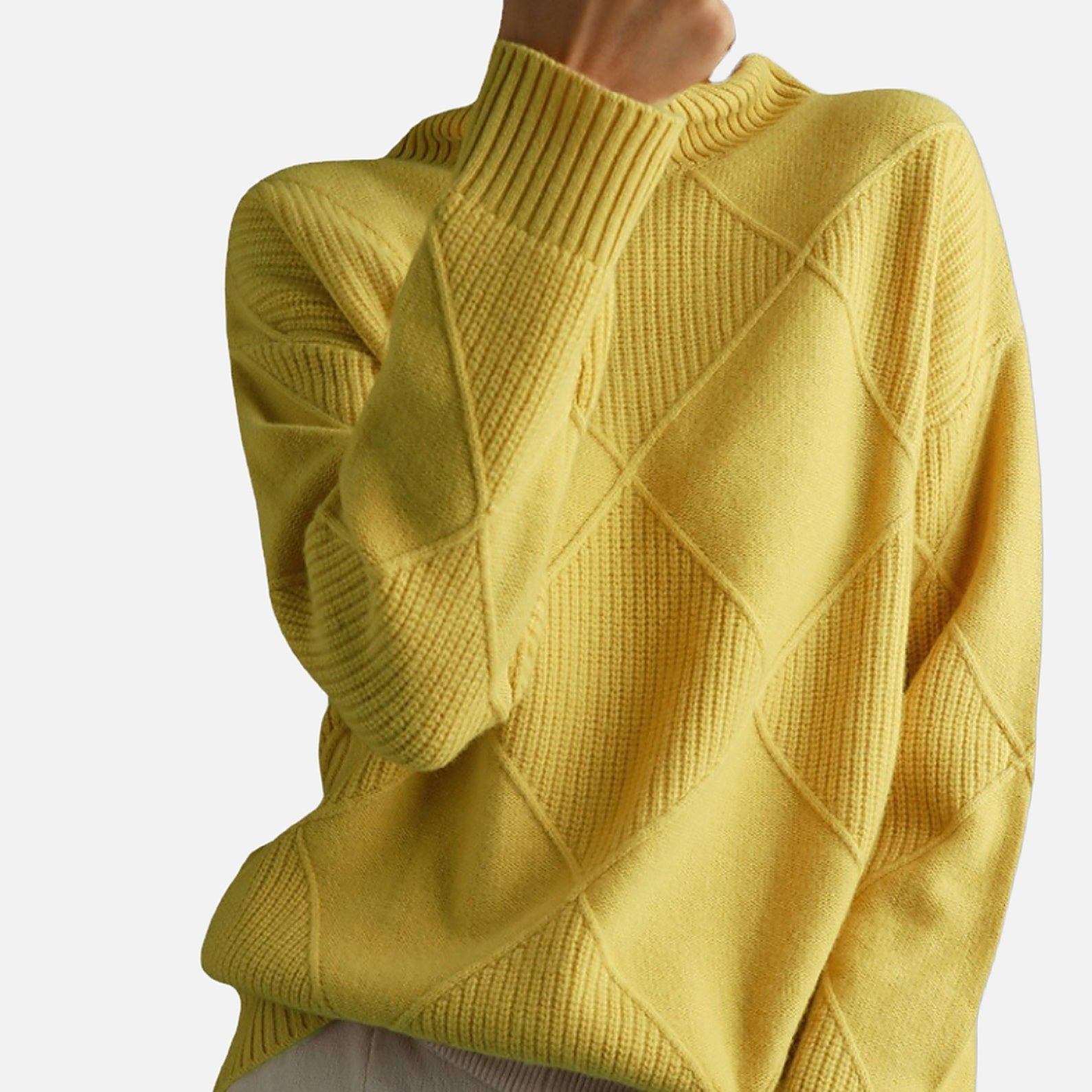 The Athletics Society | Women's Cashmere Turtleneck Sweater