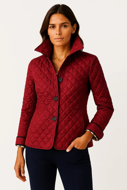Anna | Quilted Button-Down Blazer for Women