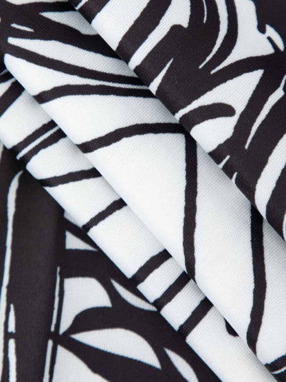 Mini-jurk met Abstracte Lijnprint
