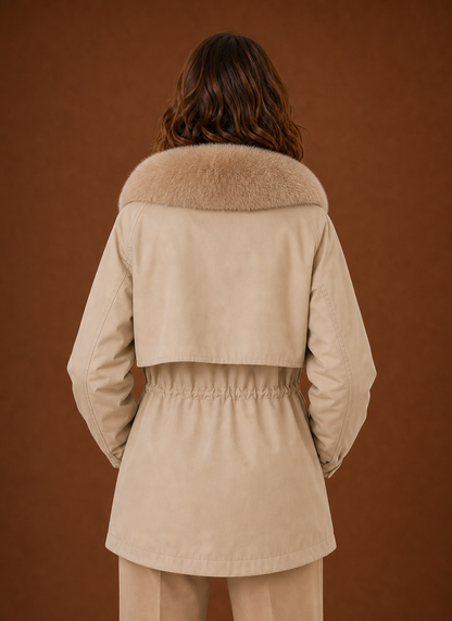 Parka dames met bontkraag – afbeelding 7