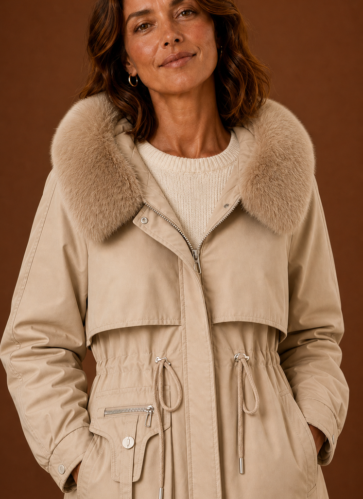 Parka dames met bontkraag – afbeelding 8