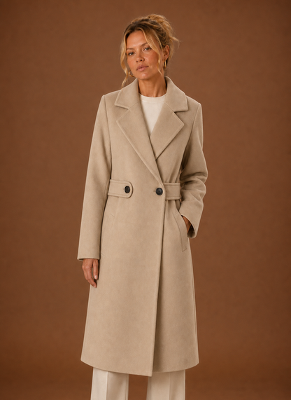 Halflange klassieke trenchcoat dames
