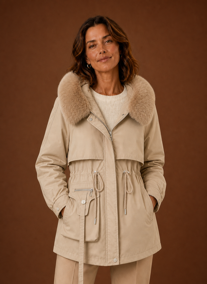 Parka dames met bontkraag – afbeelding 5