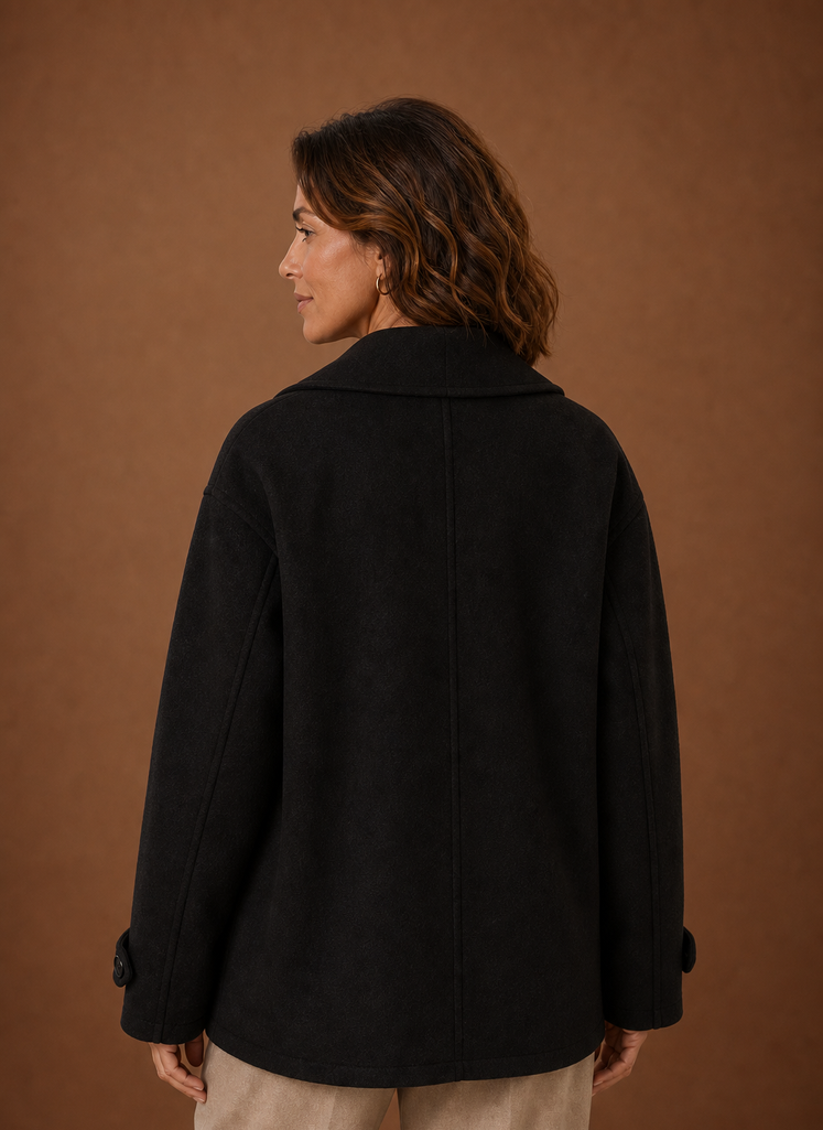 Lange ruime jas dames – afbeelding 7