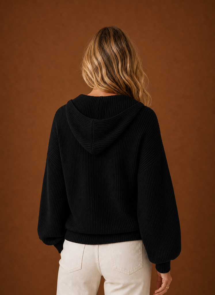 Gebreid vest dames met capuchon – afbeelding 15