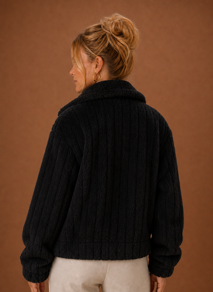 Oversized teddy jas dames – afbeelding 7