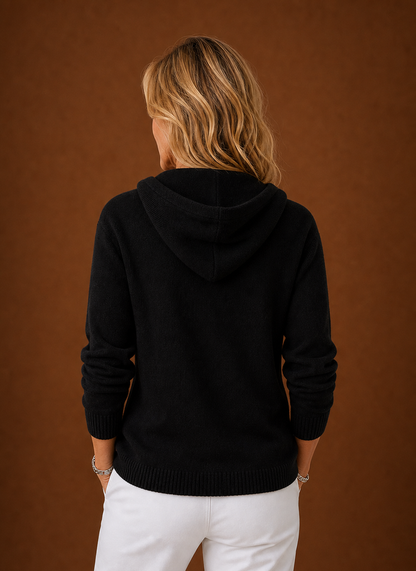 Gebreid vest dames met capuchon – afbeelding 8