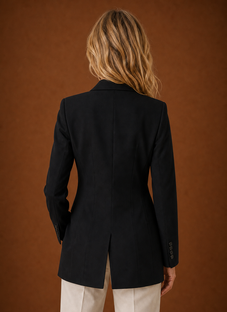 Lange getailleerde blazer dames – afbeelding 7