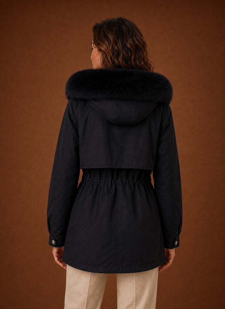 Parka dames met bontkraag – afbeelding 11