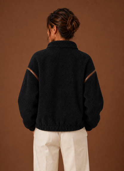Teddy jas dames in sherpa – afbeelding 3
