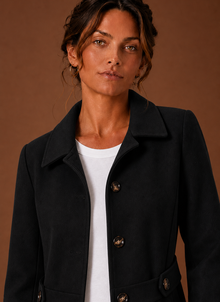 Halflange trenchcoat dames – afbeelding 7