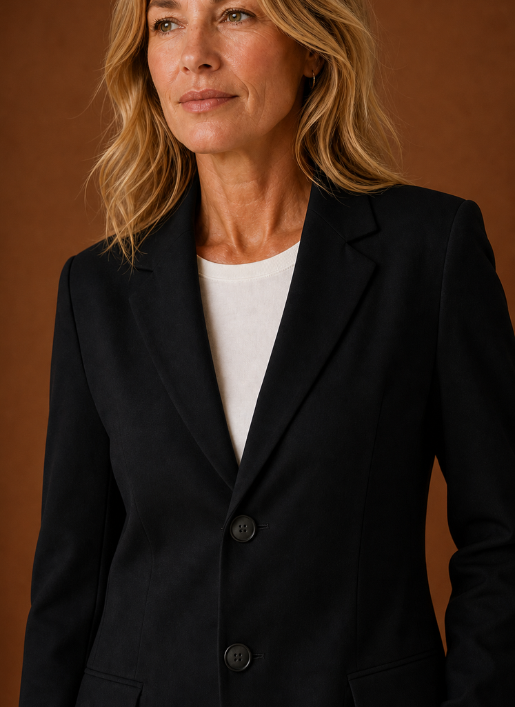 Lange getailleerde blazer dames – afbeelding 8