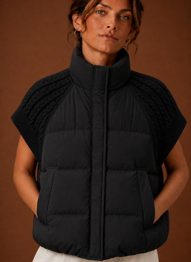 Gewatteerde bodywarmer dames – afbeelding 4
