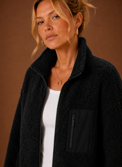 Sherpa teddy jas dames – afbeelding 12
