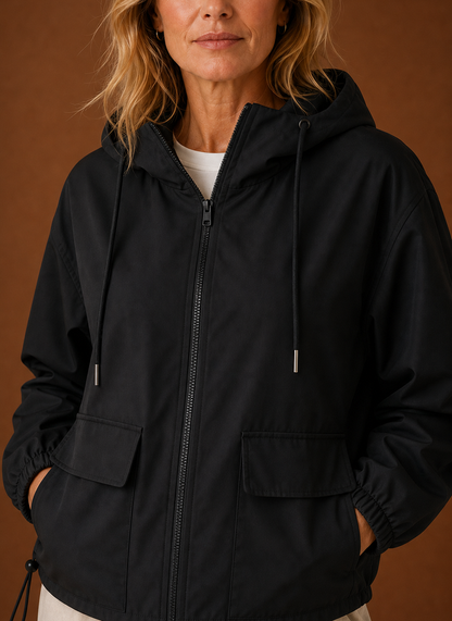 Licht windjack dames met capuchon – afbeelding 3