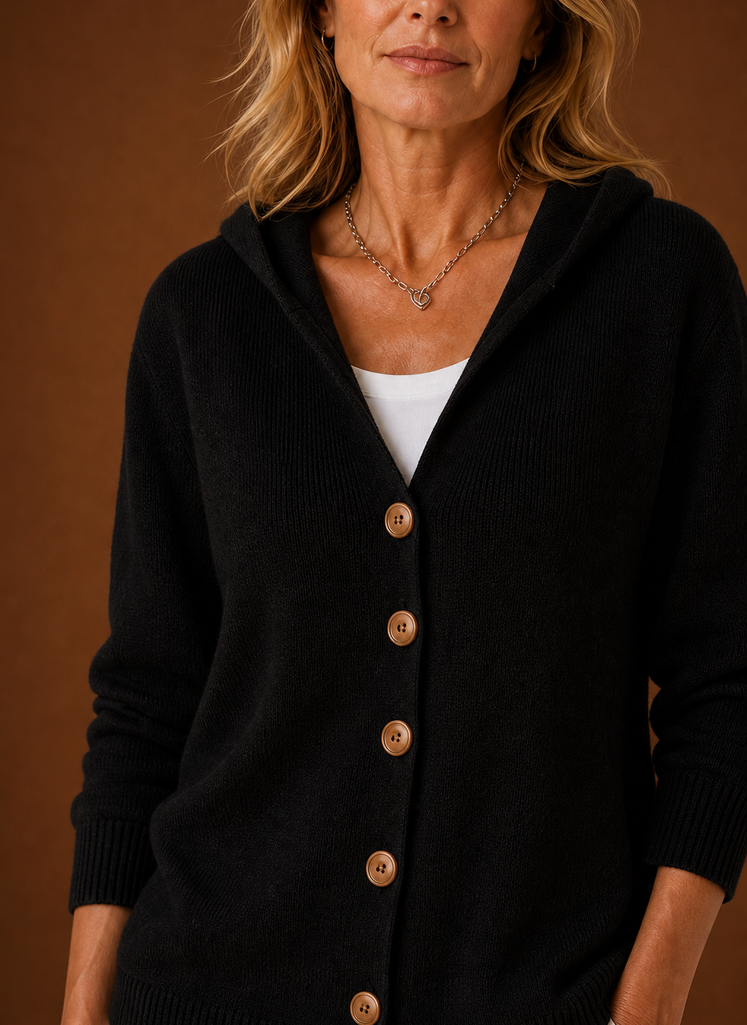 Gebreid vest dames met capuchon – afbeelding 7