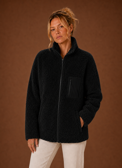 Sherpa teddy jas dames – afbeelding 9