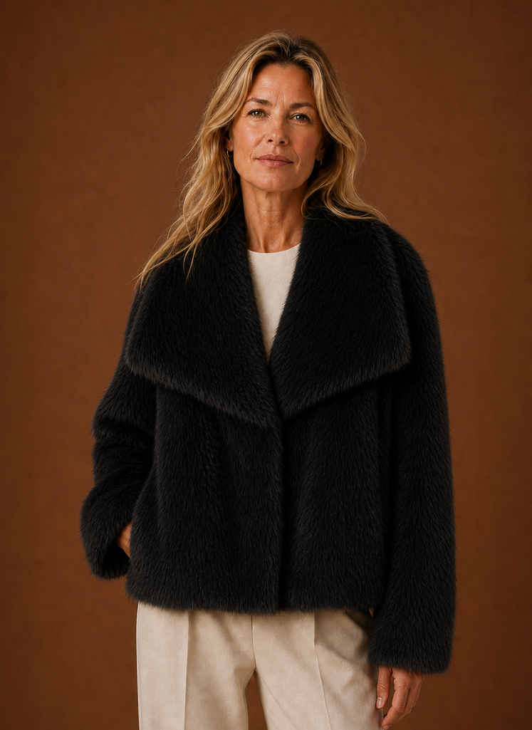 Jas dames in imitatiebont – afbeelding 5