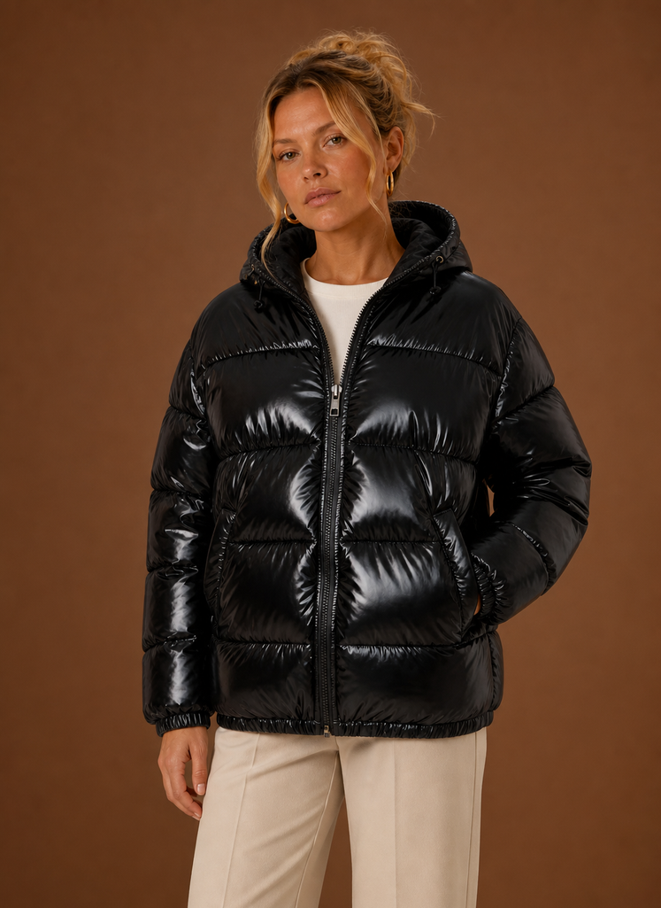 Oversized pufferjas dames met ruime pasvorm