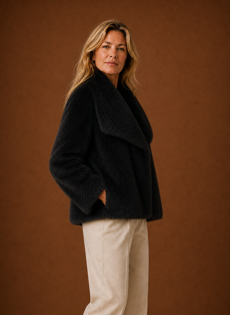 Jas dames in imitatiebont – afbeelding 6