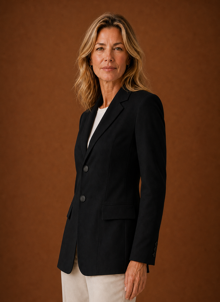 Lange getailleerde blazer dames – afbeelding 6