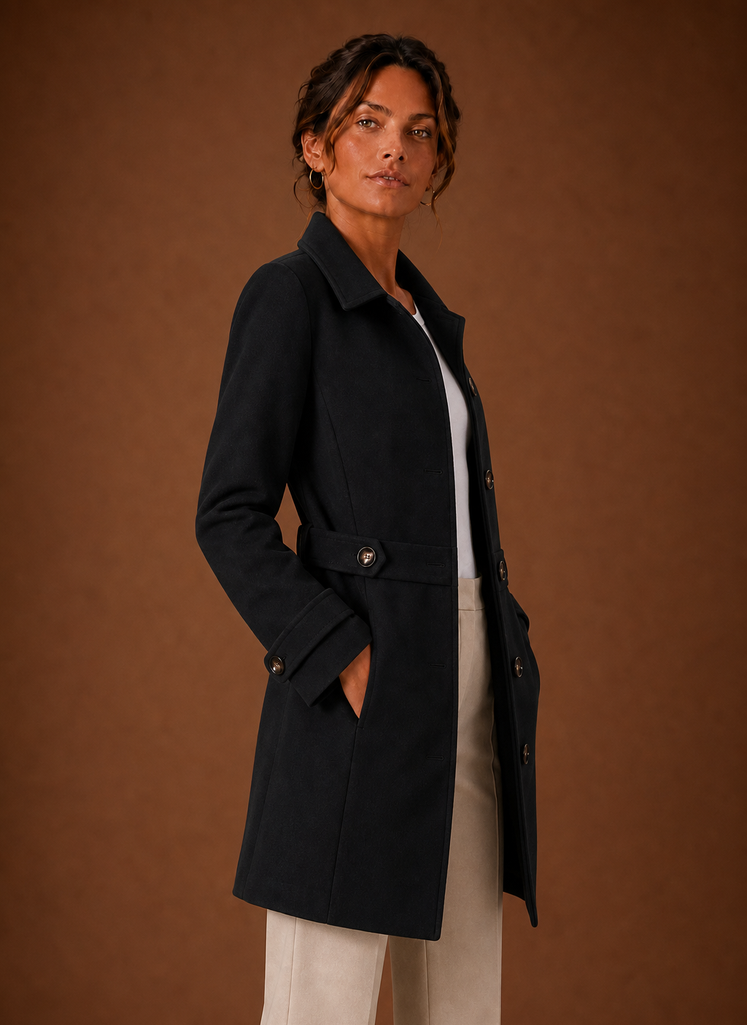 Halflange trenchcoat dames – afbeelding 8