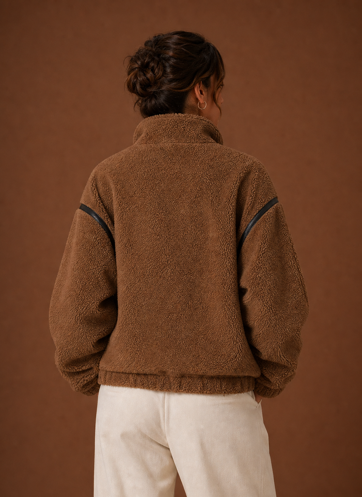 Teddy jas dames in sherpa – afbeelding 7